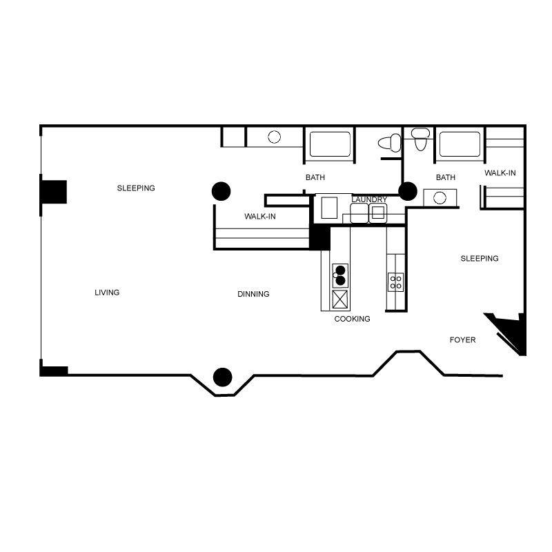 Floor plan layout diagram for c02